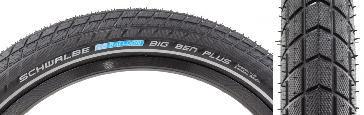 Tire Swb Big Ben Plus 24X2.15 Perf Dd Gn-Guard Black/Bsk/Ref E50 Addix Wire