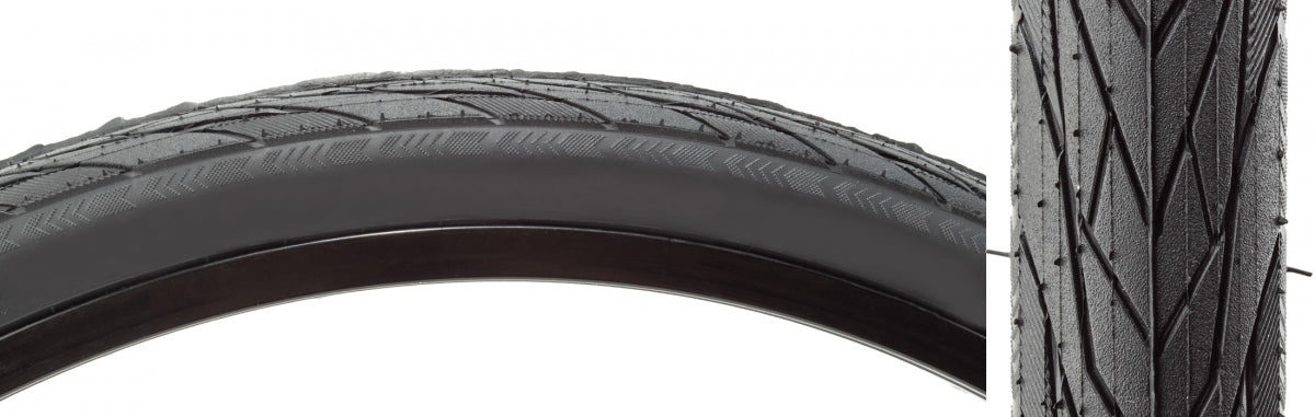 Tire Sunlite Utilit 26X1.75 Black/Bk City Slick Iv H481 Wire