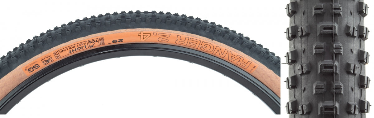 Tire Wtb Ranger 29X2.4 Black/Tan Light Fr Tcs/60/Dual-Dna/Sg2 Fold
