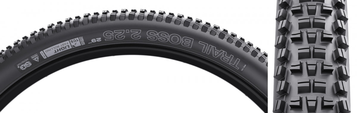 Tire Wtb Trail Boss 29X2.25 Black/Bk Light Fr Tcs/60/Tt/Sg2 Fold