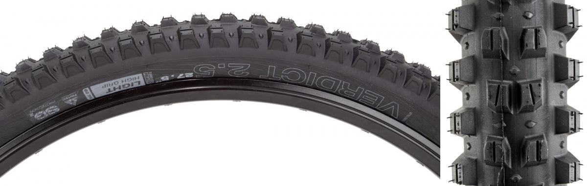 Tire Wtb Verdict 27.5X2.5 Black/Bk Light Hg Tcs/60/Tt/Sg2 Fold