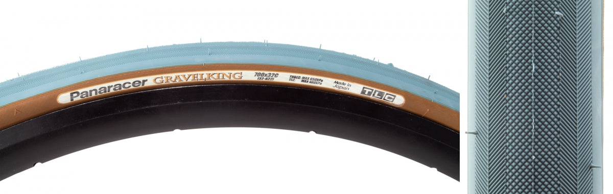Tire Pan Gravel King 700X38 Fold Tbls Bu-Gy/Bn