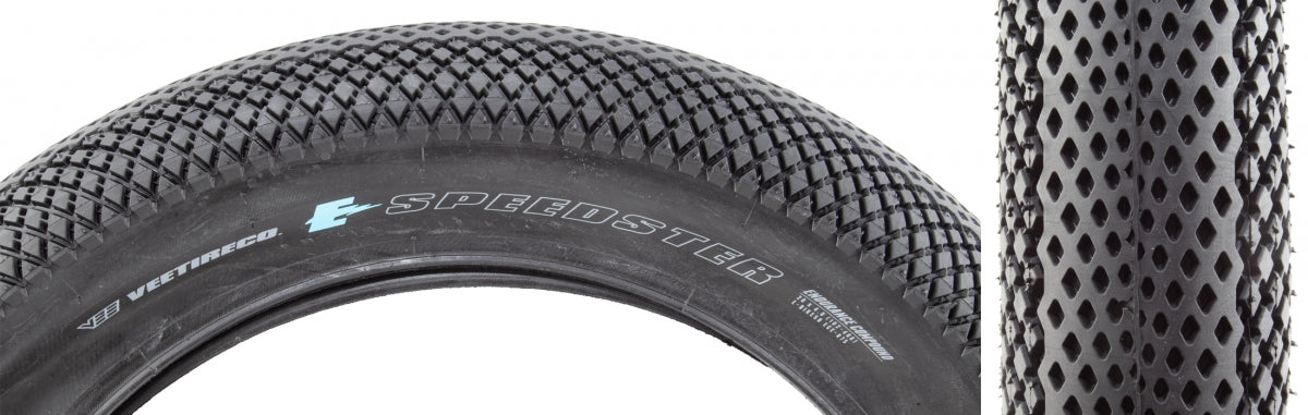 Tire Vee Speedster 20X4.0 Black/Bk Wire/26Enduro/Over Ride E50