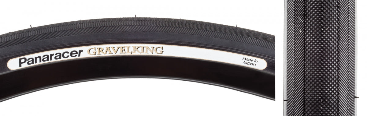 Panaracer GravelKing Slick Tire - 700 x 43, Tubeless, Folding, Black