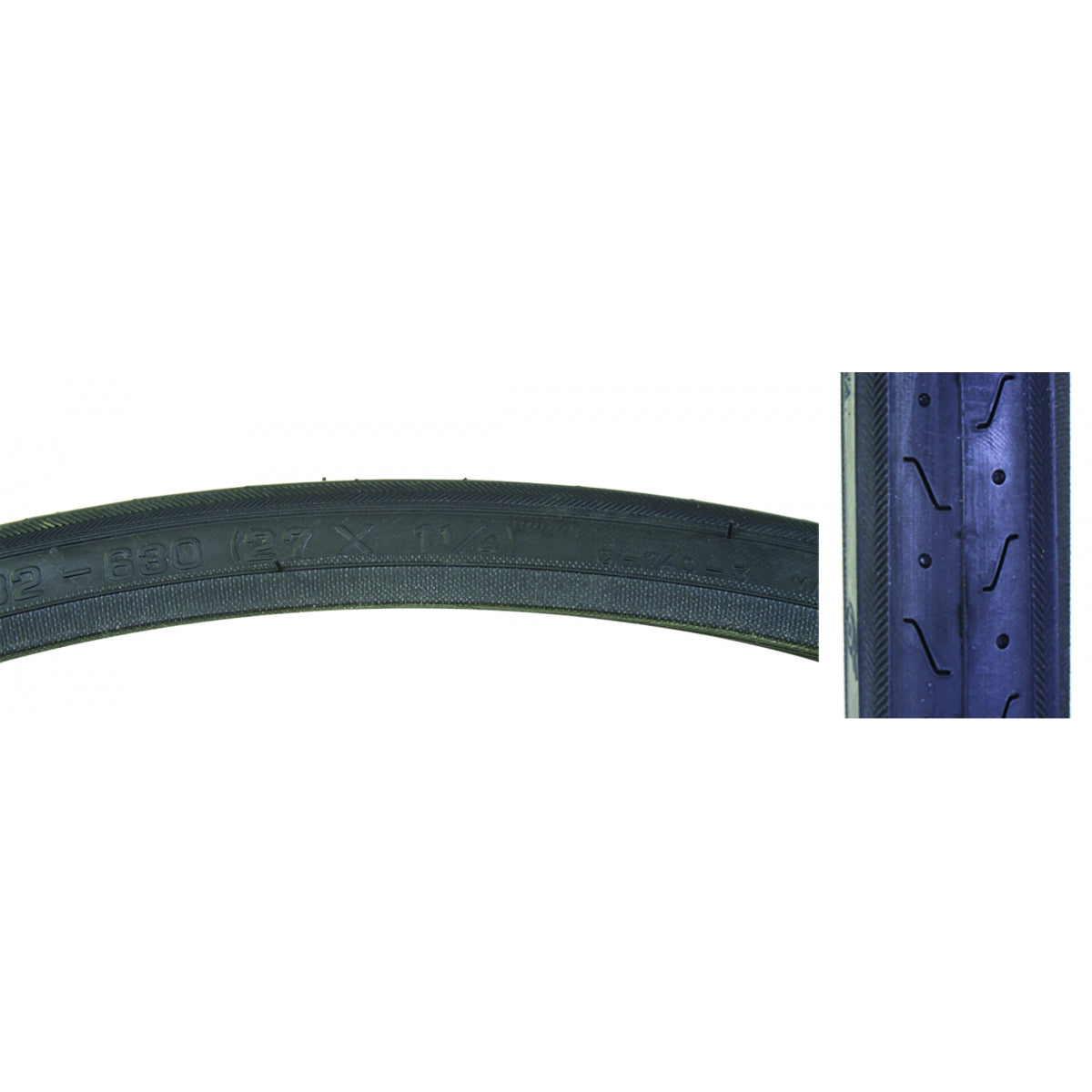 Tire Sunlite 27X1-1/4 Cst740 Black/Blk Belts-Hp