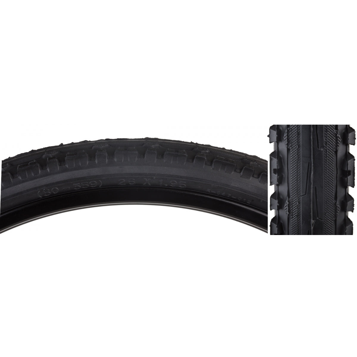 Tire Sunlite 26X1.95 Black/Bk Krossplus K847 Goliath Wire