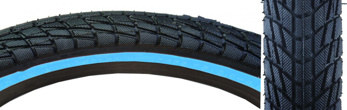 Tire Sunlite 20X1.95 Black/Bu Kontact K841 Wire