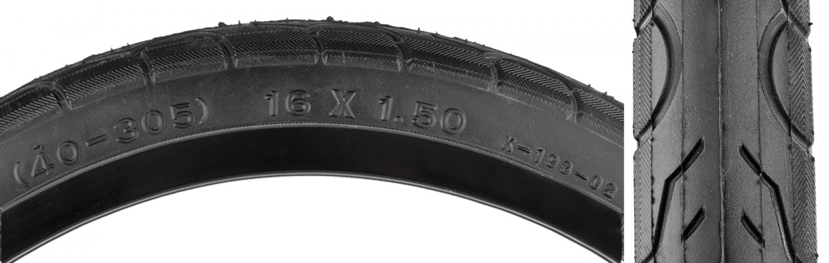 Tire Sunlite 16X1.5 Black/Bk Kwest 60Lbk193 Wire