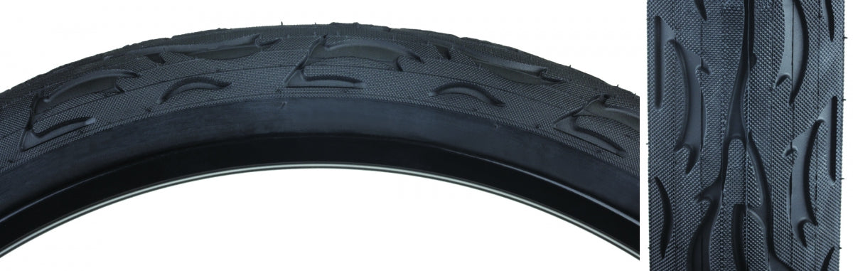 Tire Sunlite 24X3.0 Black/Bk Flame K1008A Wire