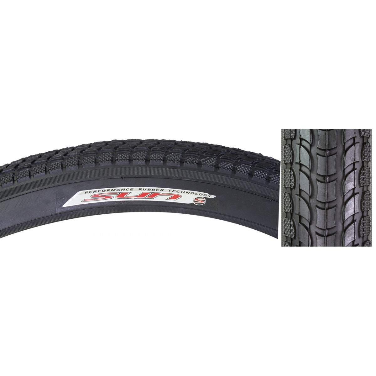 Tire Sunlite 24X2.125 Black/Bk Crsr K927W/Sun Logo Wire