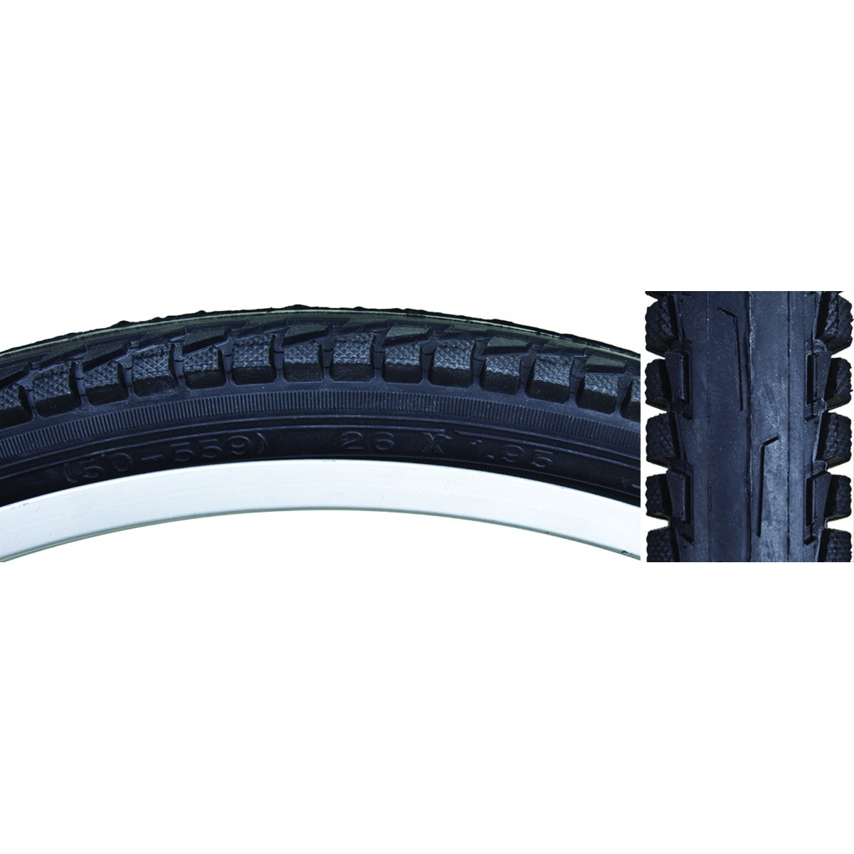 Tire Sunlite 26X1.95 Black/Bk City K841C Comfort Wire