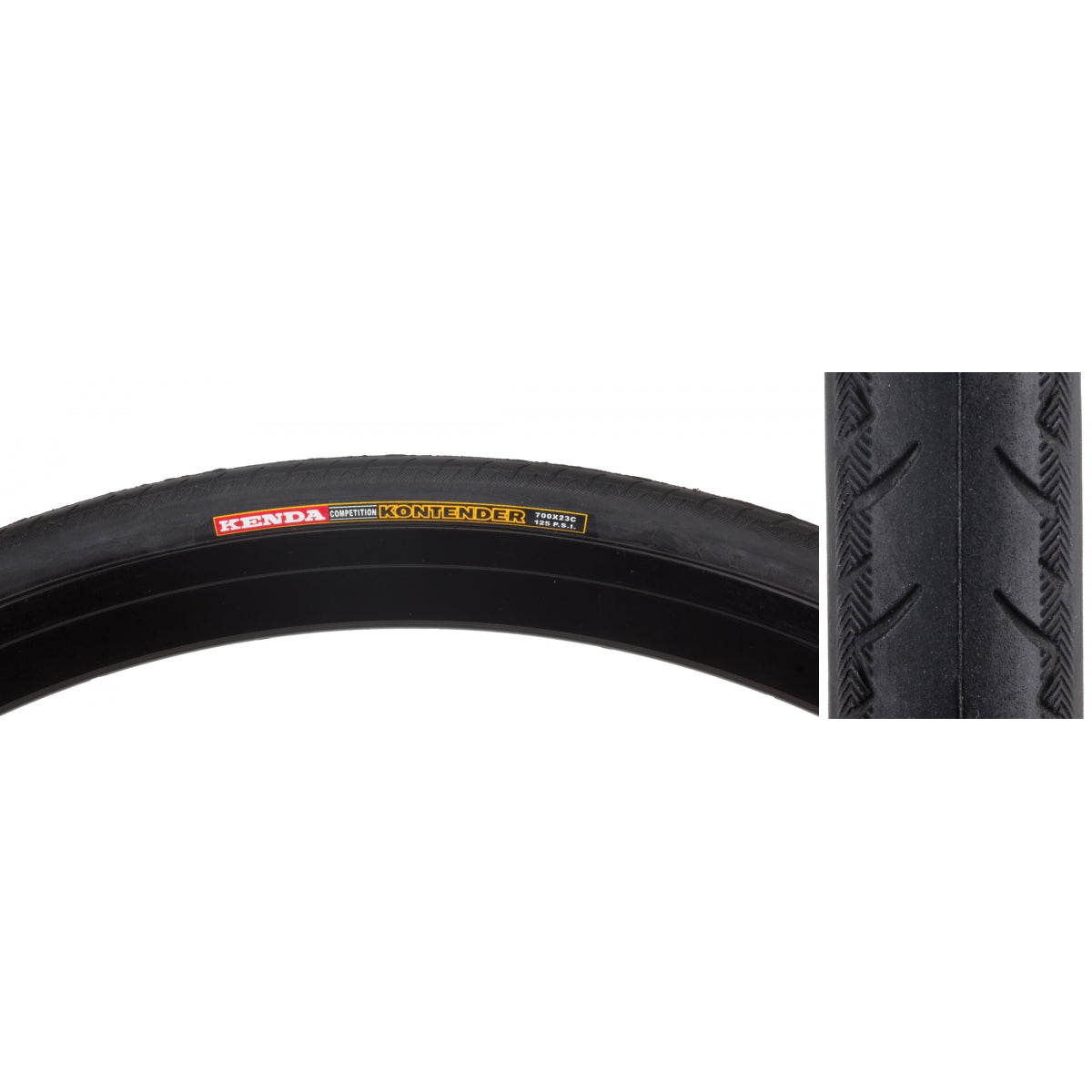 Tire Sunlite 700X23 Black/Bsk Rd 100Lb K196 Wire
