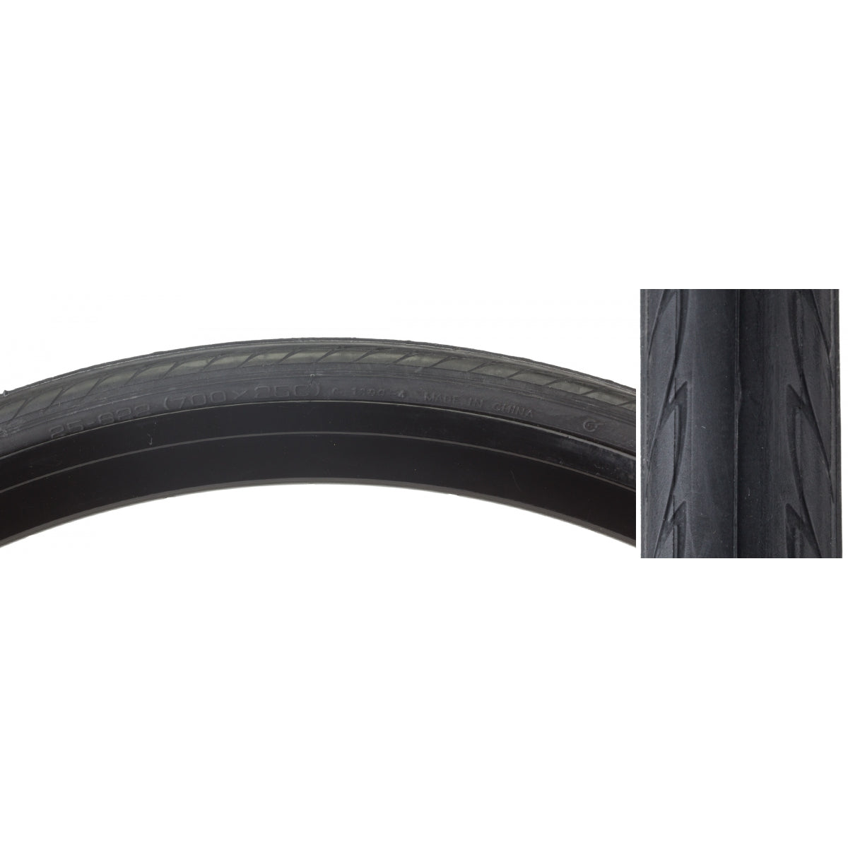 Tire Sunlite 700X25 Cst1390 Black/Bsk Compressor Wire