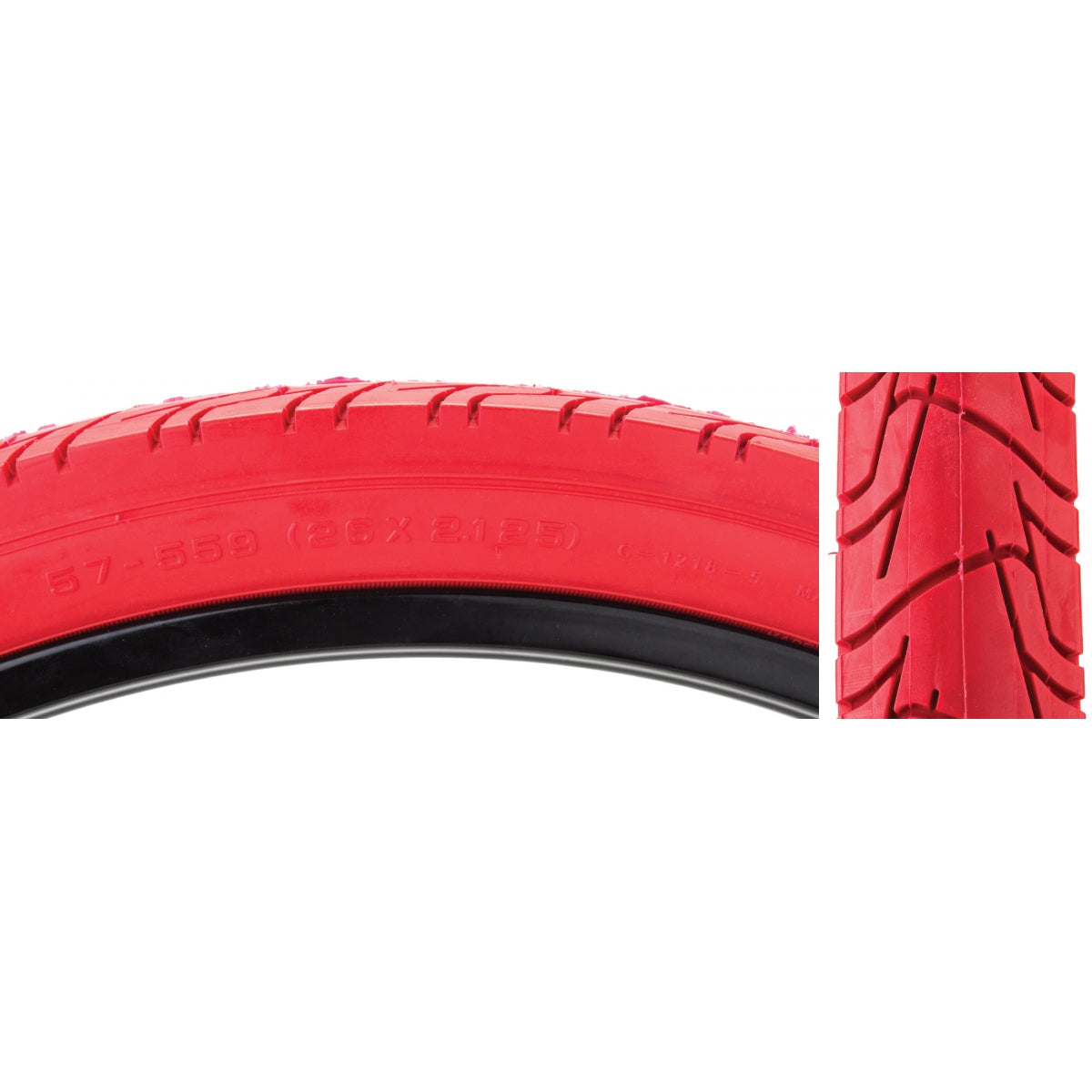 Tire Sunlite 26X2.125 Cst1218 Rd/Red City Wire