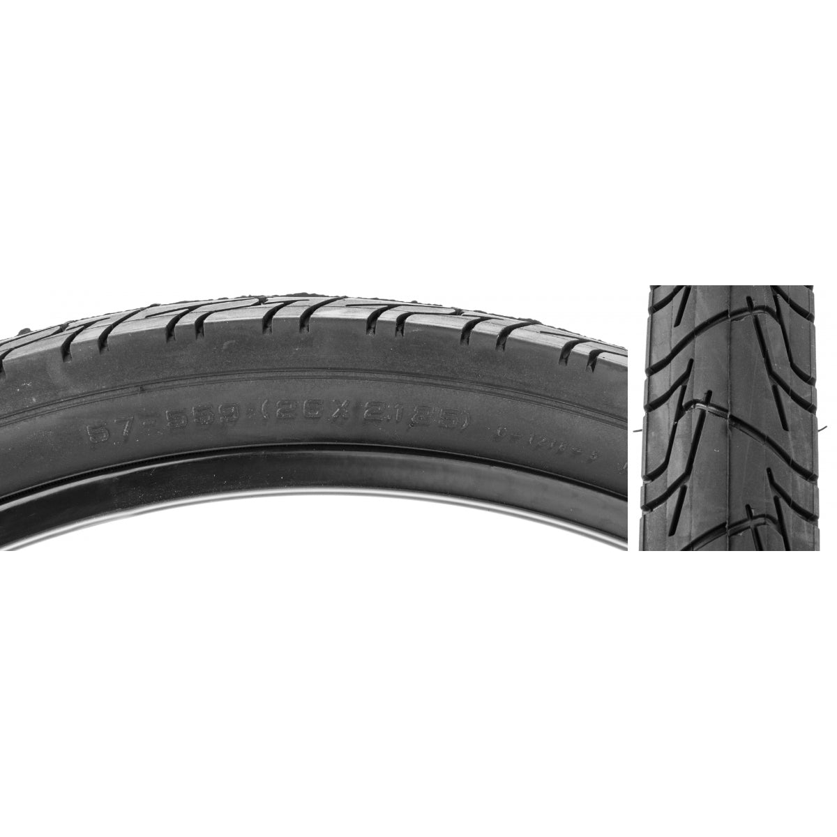 Tire Sunlite 26X2.125 Cst1218 Black/Blk City Wire