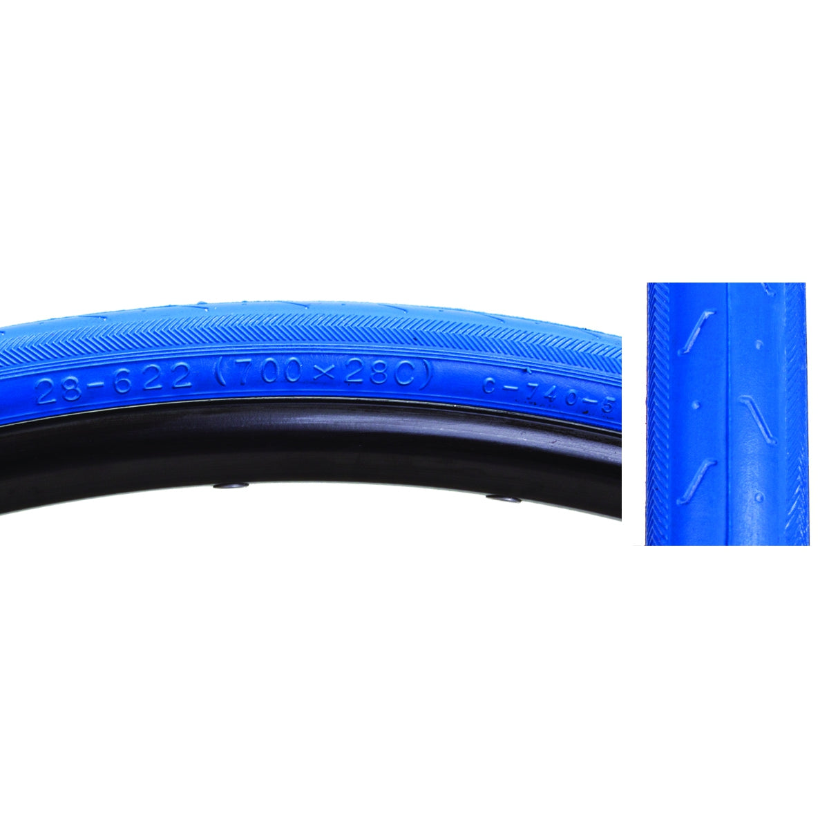 Tire Sunlite 700X28 Cst740 Bu/Blu S-Hp Wire