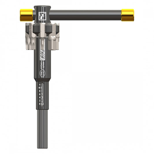 Tool Torque Wrench Pedros Multi Torque W/T-Handle2/2.5/3/4/5/6Mm/T10/25/30/#2Phillips/5Mmflat 2-11Nm Bk