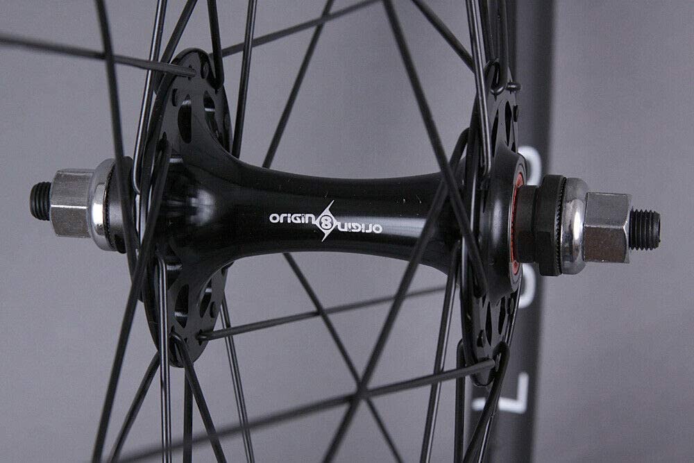 H Plus Son Hydra Black 32h Formula Track Hubs Fixed Gear Tubeless Wheelset Sapim Race Spokes