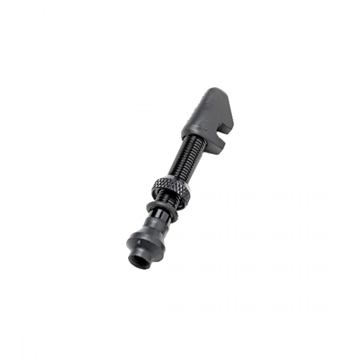 DT Swiss Aluminum Tubeless Valve - MTB or Road, 18-25mm Cylindrical Rim, Black, Single