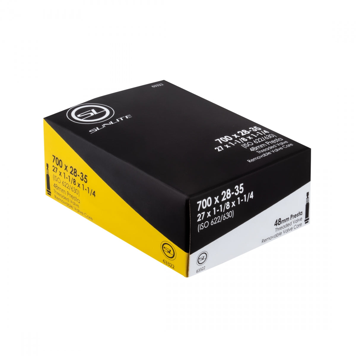 Tube Sunlite 700X28-35 Pv48/Thrd/Rc (27X1-1/8X1-1/4) Ffw30Mm
