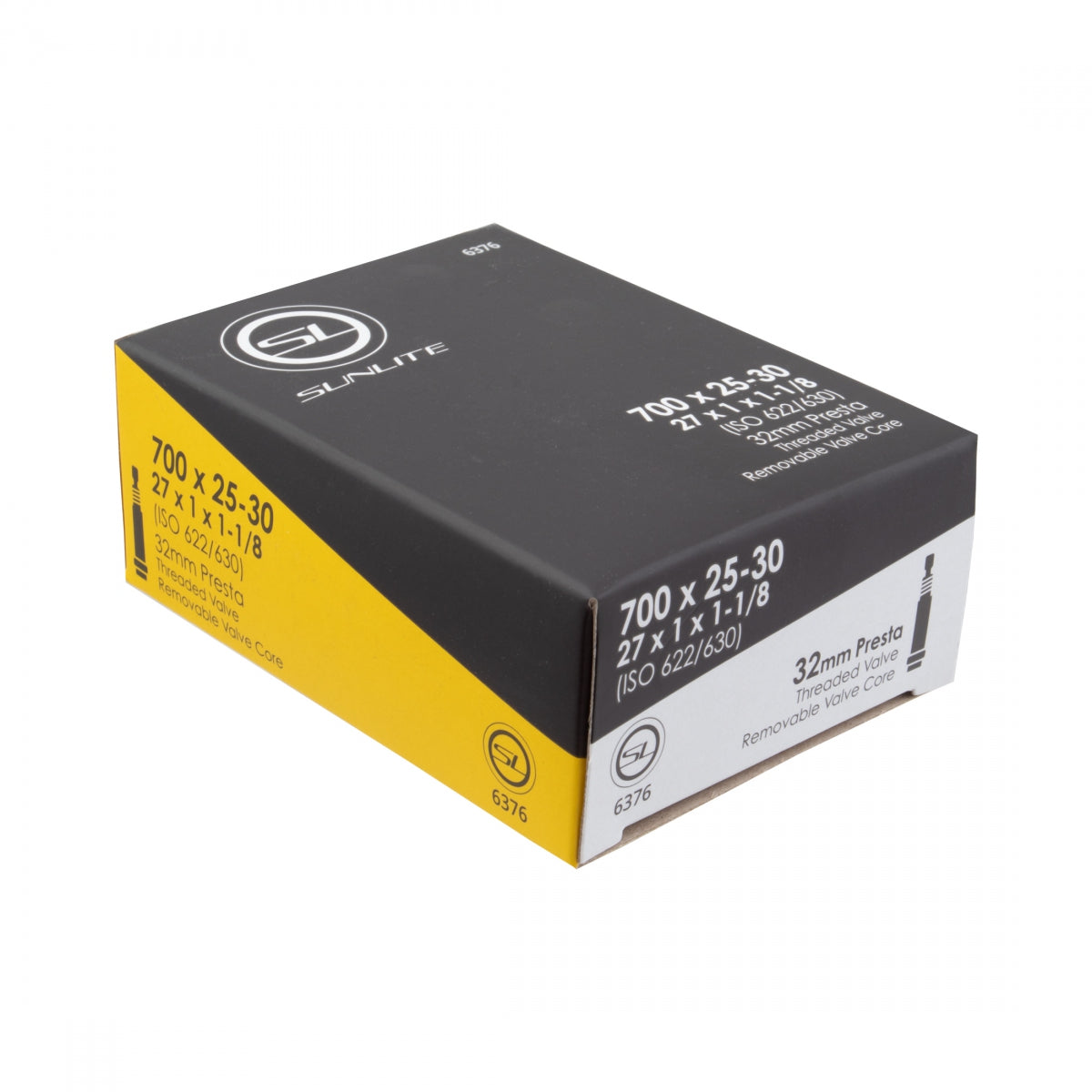 Tube Sunlite 700x25-30 with 32mm Threaded Presta Valve