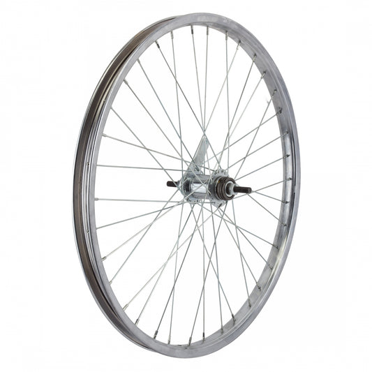 Wheel Master Rear Bicycle Wheel with Coaster Brake, 24 x 1.75, 36H, Steel, Bolt On, Silver