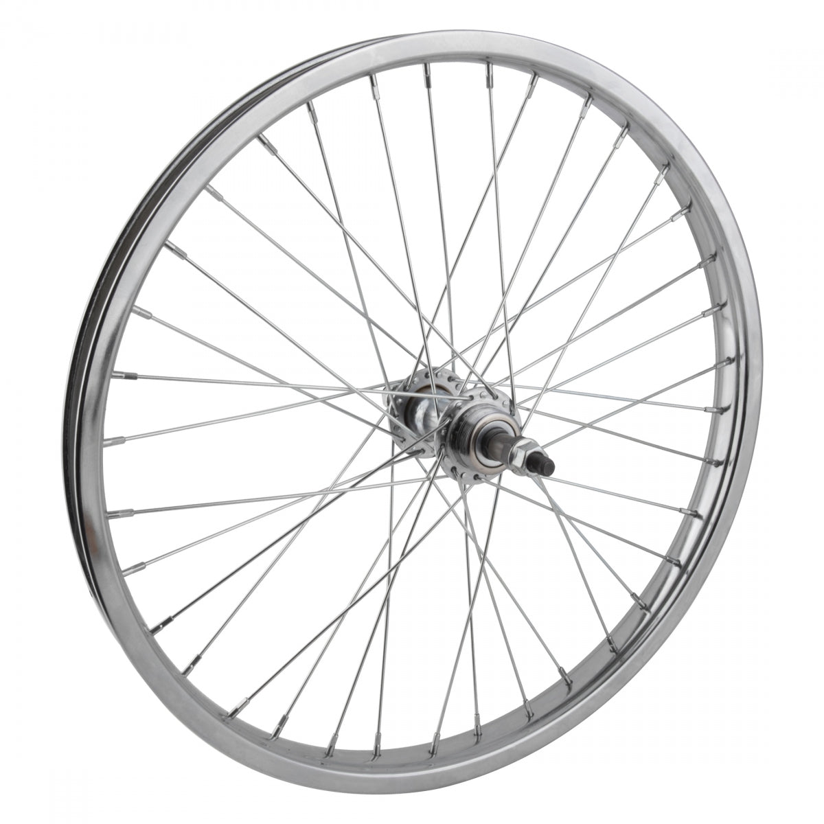 Wheel Master Rear Bicycle Wheel, 20" x 1.75, 36H, Steel, Bolt On, Silver