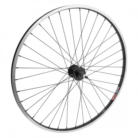 Wm Weinmann 700c Touring Disc Rear Wheel, 519, Black Msw, 36H, Bolt-On 5-7-speed, 6-Bolt, 135mm