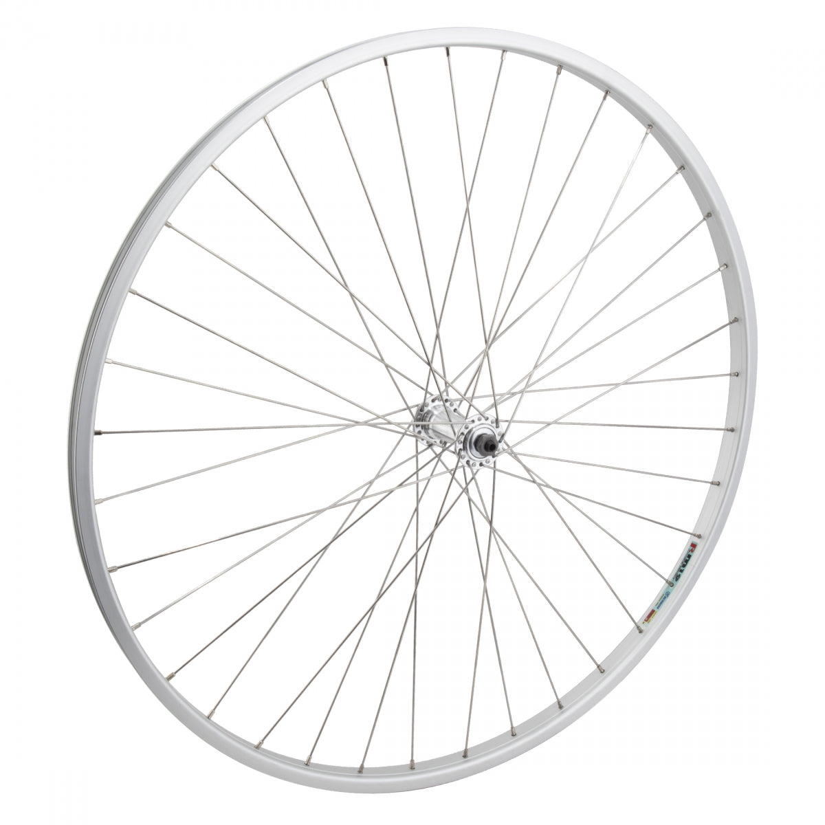 WheelMaster Alloy Road Front Wheel, 27 x 1-1/4, Silver, 36H, Schrader