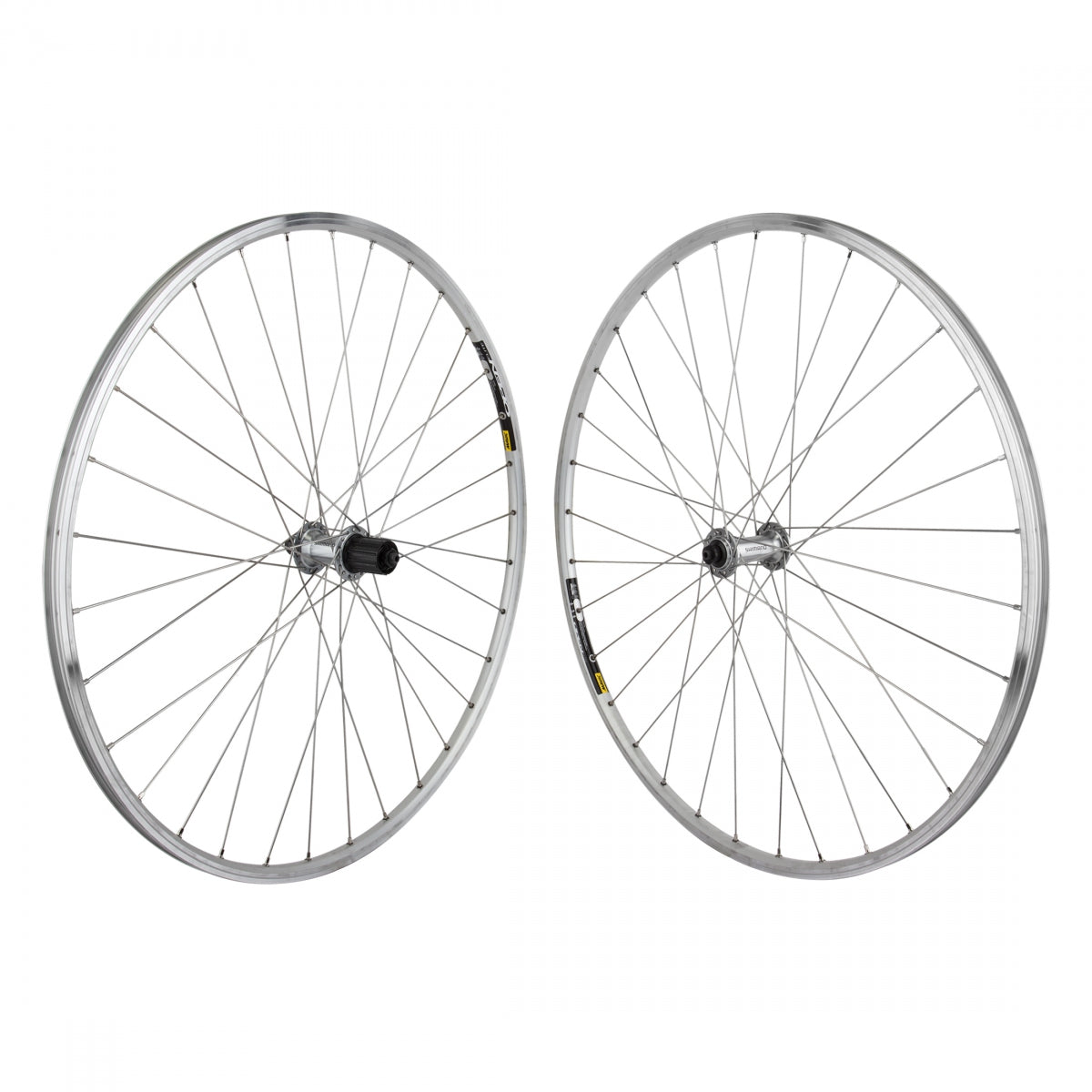 Mavic Open Elite Silver 32H Shimano RS400 Black Hub 8-11 speed Road Bike Wheelset DT 2.0