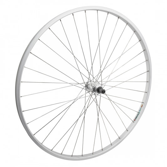 WheelMaster 27 x 1-1/4 Rear Bicycle Wheel, Freewheel, Silver 36H