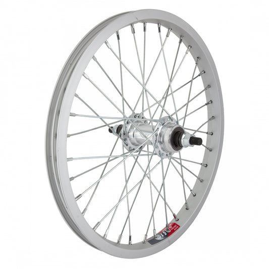 Wheel Rear 16X1.75 305X19 Alloy Silver 36 Wm Ab1000 Single Speed Freewheel 3/8 Bo 110Mm 14Gucp