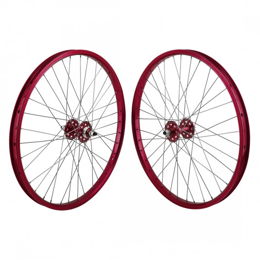 Wheelset 24X1.75 507X24 Se Bikes Red 36 Se Bikes Single Speed Freewheel Seal 3/8 110Mm Dti2.0Sl