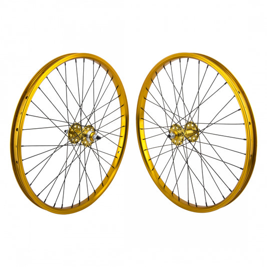 Wheelset  24X1.75 507X24 Se Bikes Gold 36 Se Bikes Single Speed Freewheel Seal 3/8 110Mm Dti2.0Bk