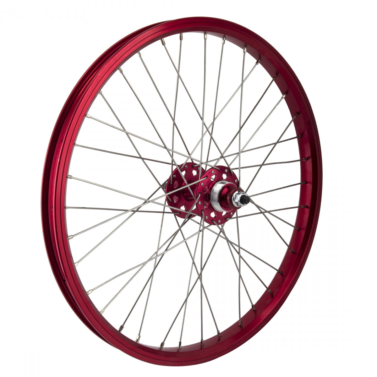 Wheel Rear 20X1.75 406X24 Se Bikes Red 36 Single Speed Freewheel Sealed 3/8 110Mm Dti2.0Sl