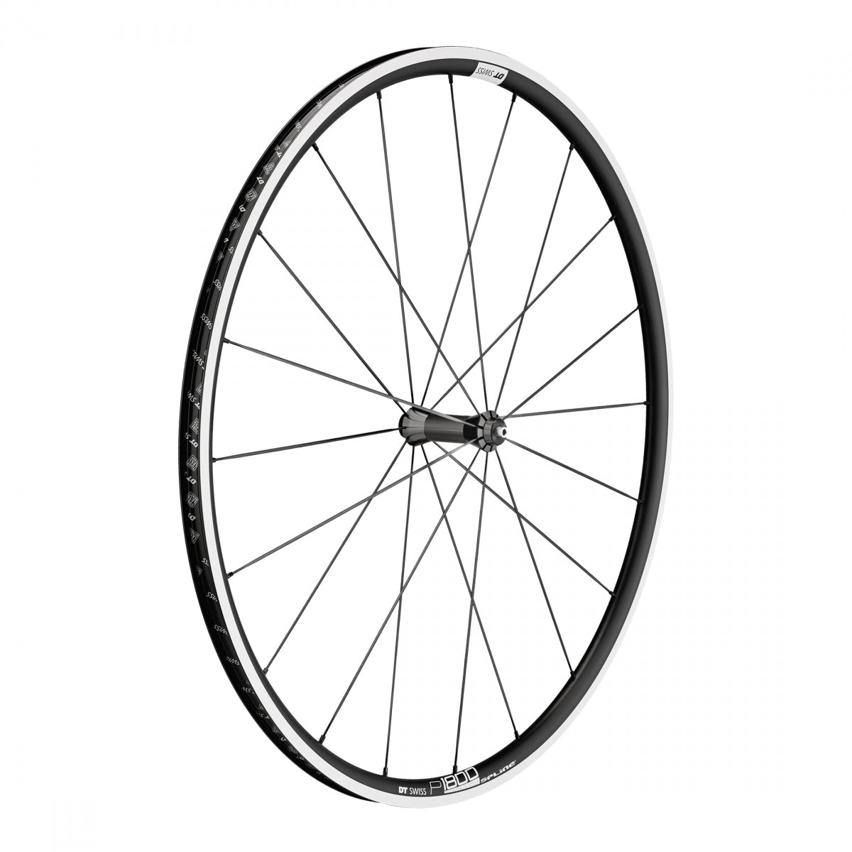 Wheel Front Dt Swiss 700 622X18 P1800 Spline 23 100X5Mm Black