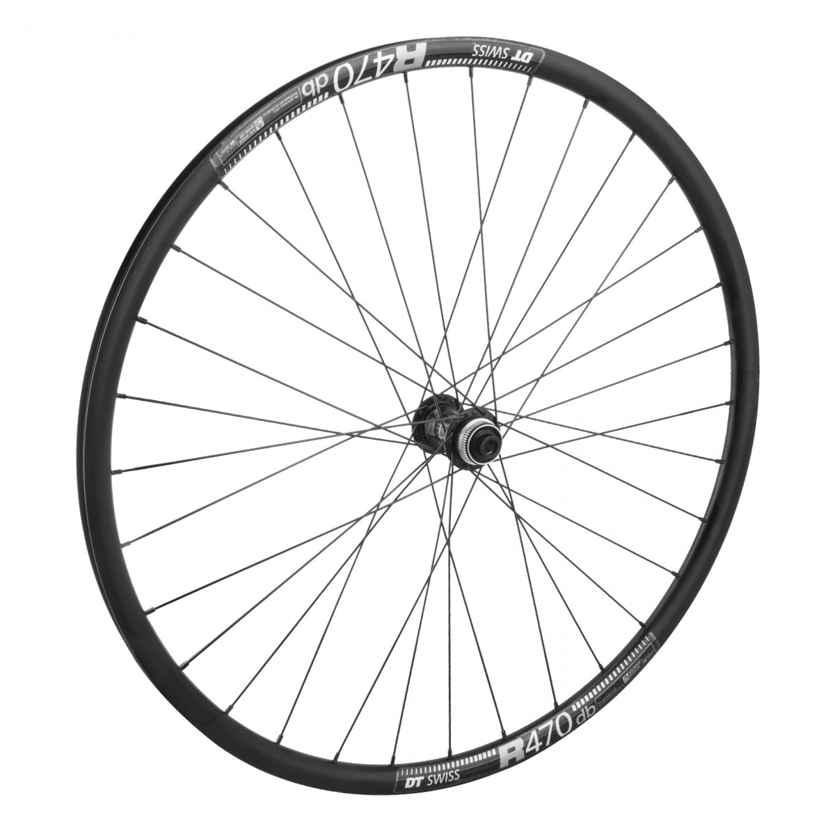 Wheel Front 700 622X20 Dt R470 Black Disc 32 Shimano R7070 Centerlock  12Mm 100Mm Dt2.0Bk