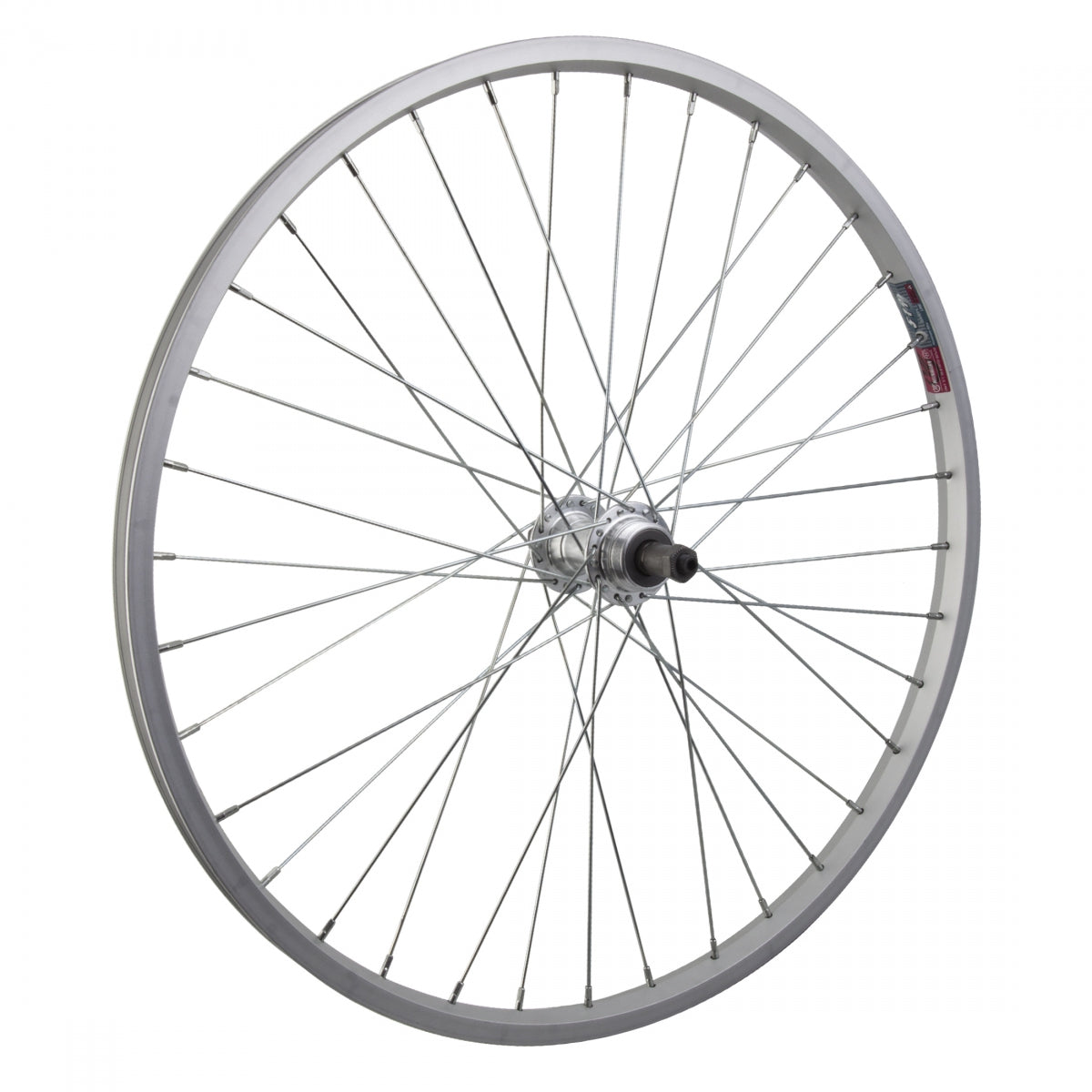 Weinmann 519 Rear Bicycle Wheel, 24" x 1.5" 36 Spoke Alloy Quick Release 135mm Axle 5/6/7 Speed Freewheel