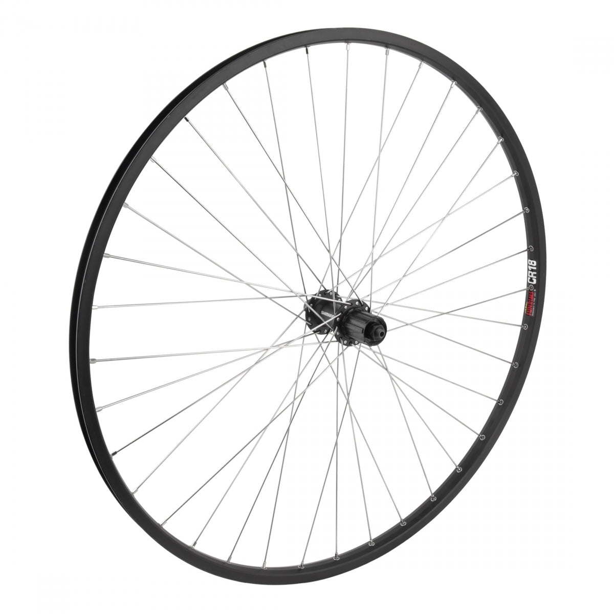 Wheel Rear 700X35 622X18 Sun Cr18 Black 36 Shimano T3000 8-10S Quick Release 135Mm Dti2.0Sl