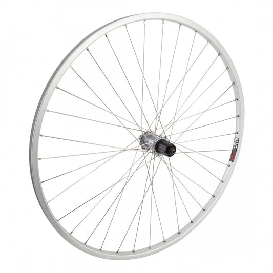 Wheel Rear 700X35 622X18 Sun Cr18 Silver 36 Shimano T3000 8-10S Quick Release 135Mm Dti2.0Sl