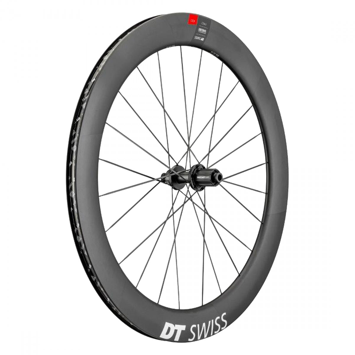 DT Swiss 700C ARC1100 Arc 1100 Wide Dicut 62 Rear Bicycle Wheel, Black Double Wall Rim, 24 Spoke, 8-11 Speed Cassette