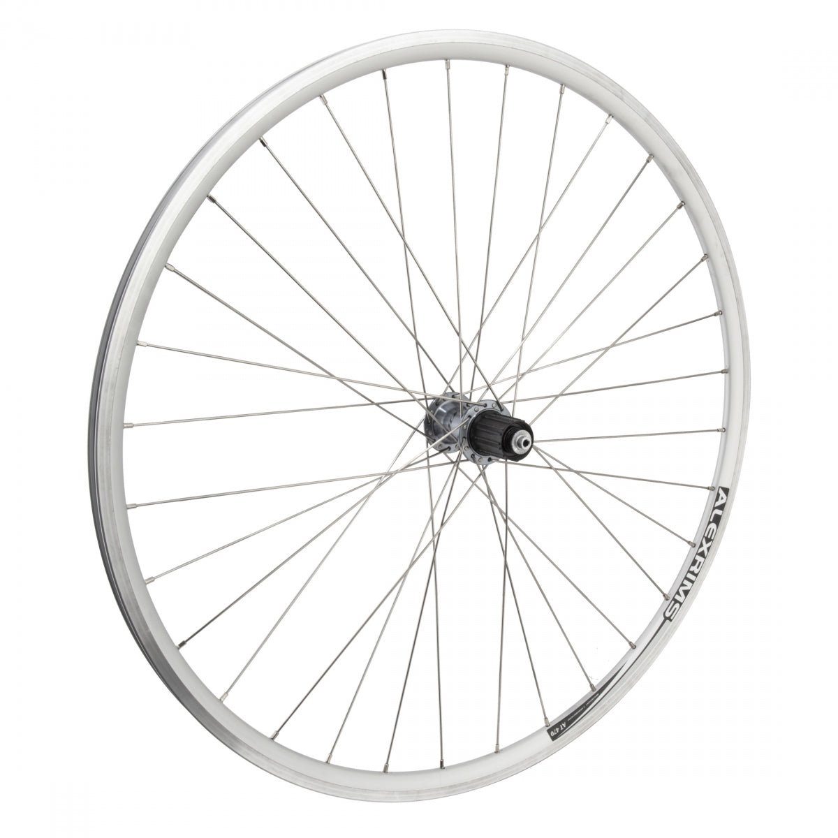 Wheel Rear 700c 622X17 Alex AT470 Silver MSW Tubeless Shimano R7000 105 Hub 8-11S Qr Sl 130Mm DTi 2.0mm spokes