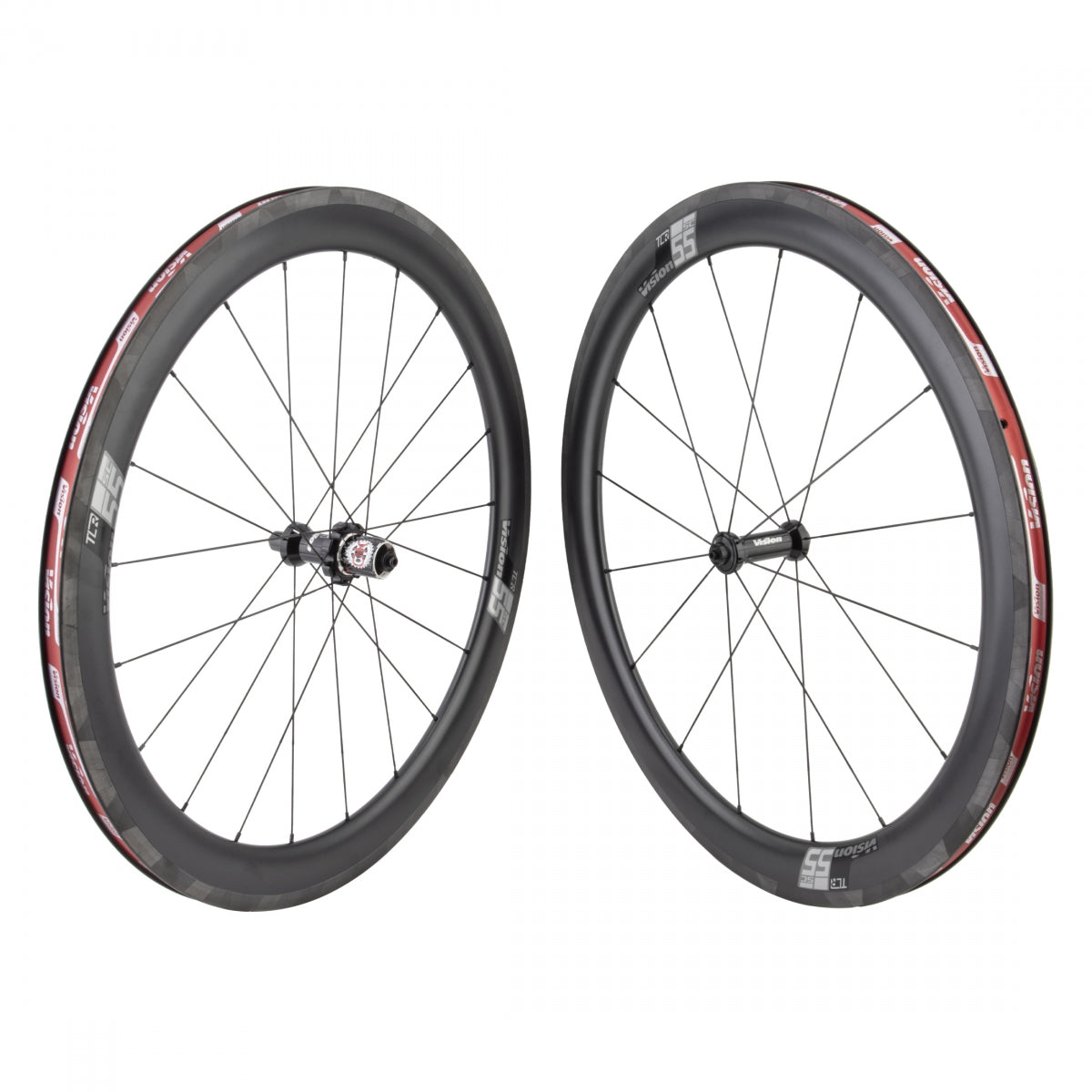 Wheelset Fsa 700c 622X19 Vision Sc55 Tl Tubeless 16/21 9-11S Quick Release Black