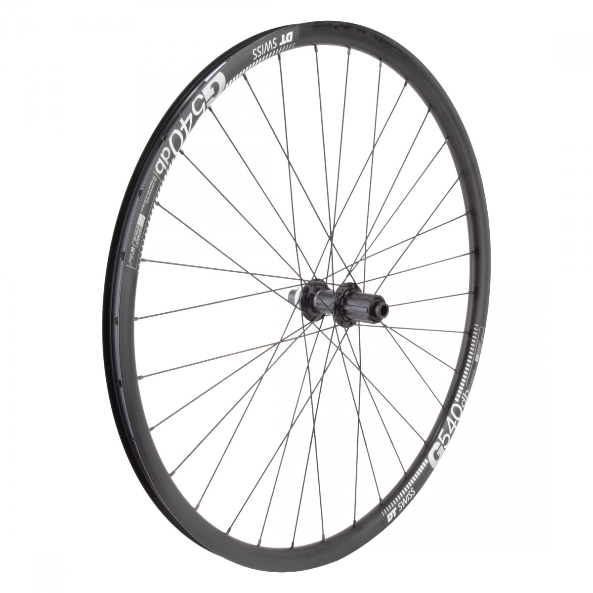 Wheel Rear 700c 622X24 Dt G540 Black Disc 32 Shimano Rs470 8-11S Centerlock 12Mm Seal 142Mm Dti2.0Bk