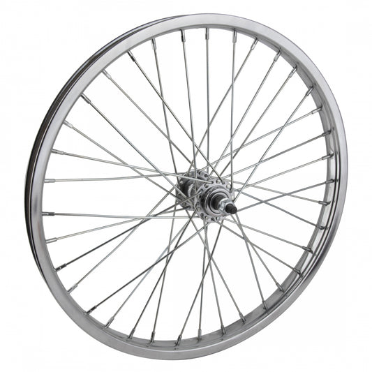 WheelMaster Front Bicycle Wheel, 20 x 2.125, 36H, Steel, Bolt On, Silver