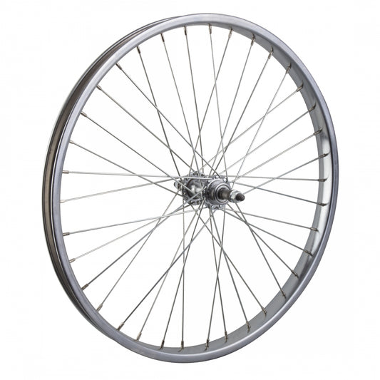 Wheel Master Rear Bicycle Wheel 24 x 2.125 36H, Steel, Bolt On, Silver