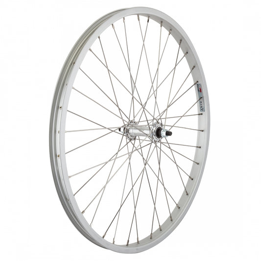 WheelMaster Front Bicycle Wheel, 24 x 1.75 36H, Alloy, Bolt On, Silver