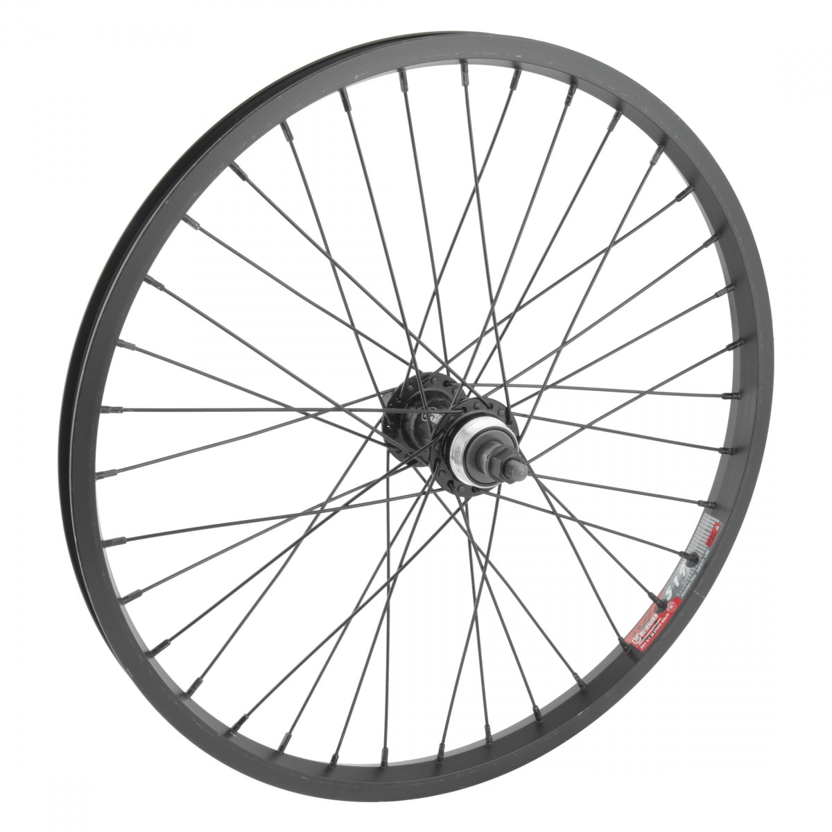 Wheel Master Rear Bicycle Wheel 20 x 1.75 36H, Alloy, Bolt On, Black