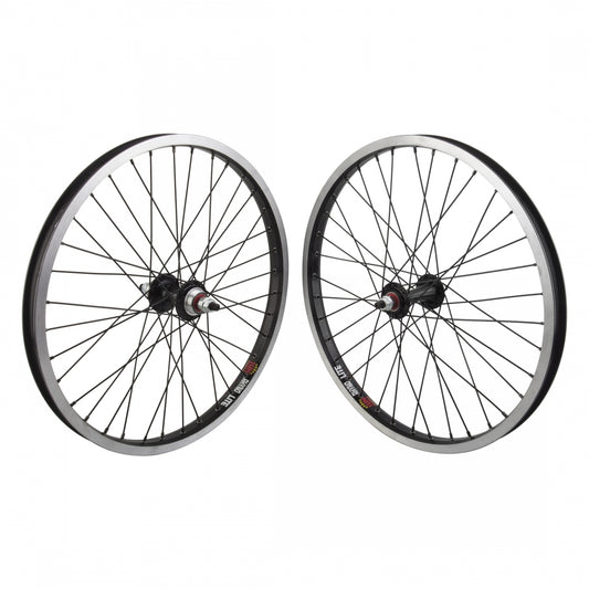 Wheelmaster 20x1.75 Sun Rhynolite WheelSet (Pair), Black, 36H