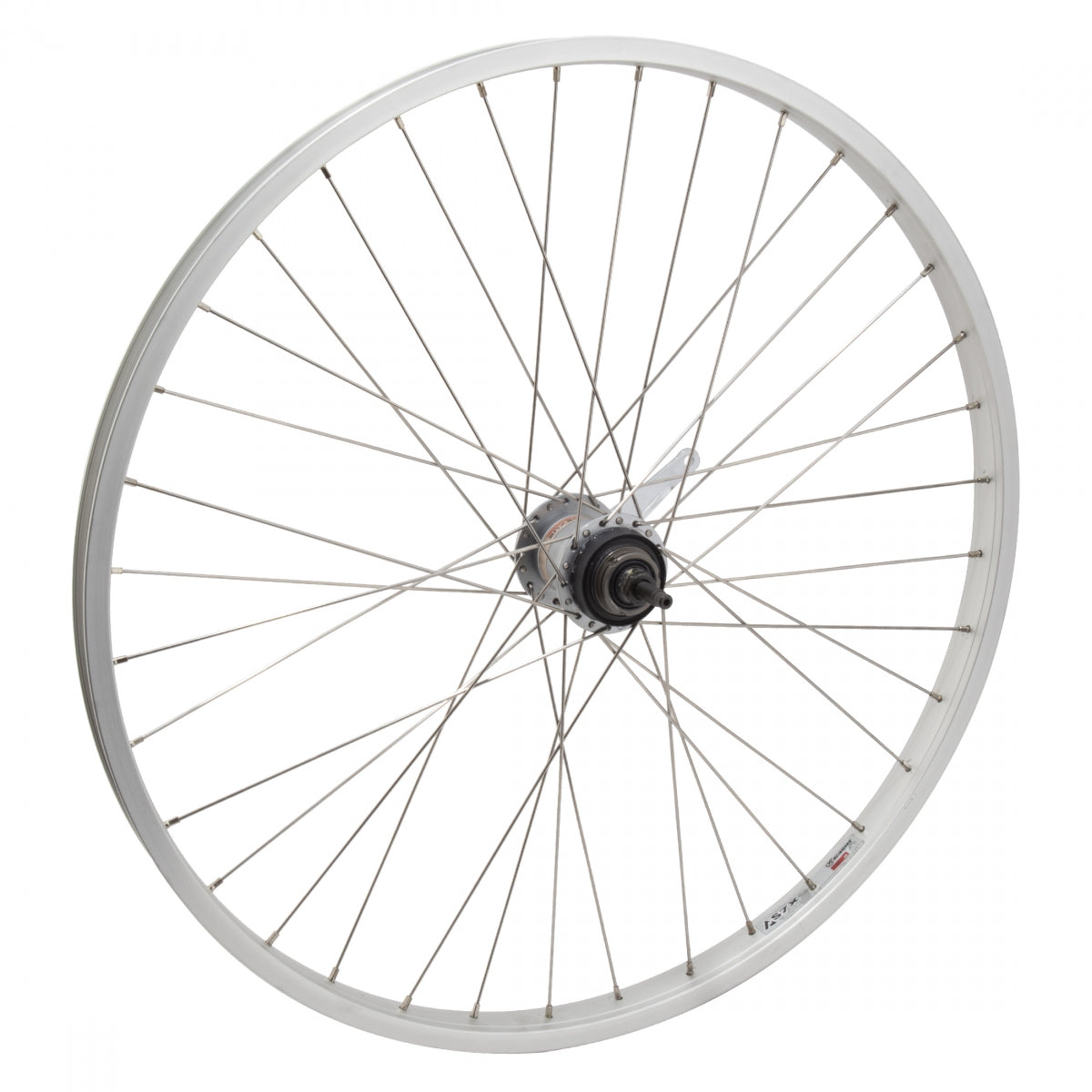 Wheel Rear 26X1.75 559X25 Alloy  Silver 36 Nex 3Sp Coaster Brake 120Mm Ss2.0Sl W/Trim Kit & Shifter